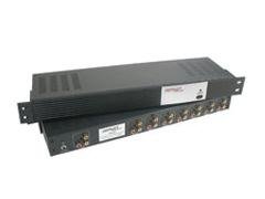 Cables To Go 40398 9-Output Component Video + Stereo Audio Distribution Amplifier (Black/Silver)