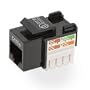 Belkin - Keystone jack - RJ-45 - black (pack of 25 )