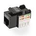 Belkin - Keystone jack - RJ-45 - black (pack of 25 )