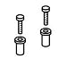 TOTO THU651N Top Tightening Seat Mounting Bolts