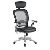 Space Seating Light Office Chair with Leather Seat