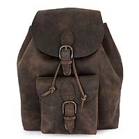 Leather backpack Crazy Coffee