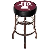 Texas A&M Aggies Double Rung Vinyl Swivel Bar Stool 
