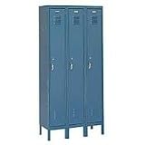 EDSAL 1- and 2-Tier Lockers with Alliance Handle - Blue