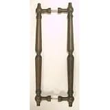 12 CTC Back To Back Passage Door Pull - Patine Rouge