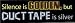 Silence is Golden, but Duct Tape is Silver - Magnetic Sticker