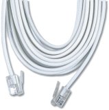 GE TL96581 Phone Line Cord (7 ft, White, 4-conductor)