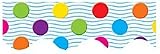MULTICOLOR POLKA DOTS BORDER TRIM