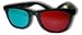 3D Glasses - Red/cyan plastic frame