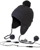 AERIAL7 Sound Disk Beanie Toaster Black w/ Built-in headphones and microphone for use with iPhone®, BlackBerry® and Other Mobile Phones
