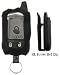 Car Alarm Remote Case Black Leather (Fits Autopage rs-730 LCD and rs-915 LCD) #ALARMC9-NS