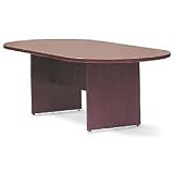 120 Inch Racetrack Conference Table In Mahogany - Executive Modular Furniture