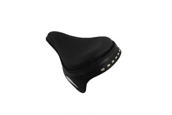 Motorcycle Black Leather Metro Police Solo Seat