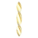 14K White or Yellow Gold Diamond Brooch - 0.11 Ct. (ALSO AVAILABLE WITH GEMSTONES)