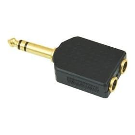 Click here to buy American Recorder (ART) 1 4 Male Stereo to 2 1 4 Female Stereo Adapter, Gold.