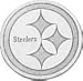 Sterling Silver NFL Pittsburgh Steelers Logo Tie Tac
