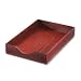 Advantus 07223 Hardwood stackable desk tray, legal, stand. depth, 2-1/4h, mahogany finish
