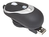 Electronics : Targus Retractable Stow-N-Go Ultra-Portable Mouse - Mouse - wired - USB - black, silver