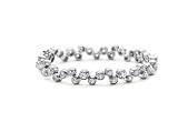 Ladies 3 Carat Diamond 14KT White Gold Tennis Bracelet
