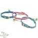 Coastal Pet Rhinestone Nylon Safety Cat Collar with Bell (Baby Blue, 12 inch)