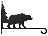 Bear w/ Pine Tree Plant Hanger - Wrought Iron