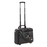 US Luggage Leather Rolling Computer Portfolio - D957-4 Black