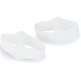 1 Pair of 2-Port Toe Separators/Stretchers/Straighteners Gel---White