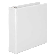 Wilson Jones 385 Line Heavy Duty Locking D-Ring View Binder 2-Inch Capacity, 8.5" x 11" Sheet Size, White (W385-44W)