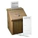 Vertiflex Products 50007 Wood Suggestion Box, Medium Oak Finish, 7-3/4W X 7-1/4D X 9-3/4H
