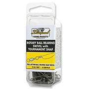 Diamond Rotary Ball Bearing Swivels w/ Tournament Snap #4 100pck.