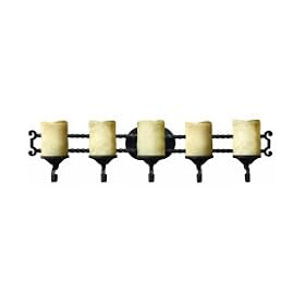 Hinkley Casa 5545OL Large Glass Reversible 5 Light 500w (8H x 35W) Vanity Lighting in Olde... by Hinkley