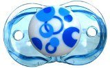 RaZbaby Keep-it-Kleen Pacifier - Blue Circles
