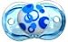 RaZbaby Keep-it-Kleen Pacifier - Blue Circles