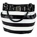 BLACK & WHITE STRIP PURSE