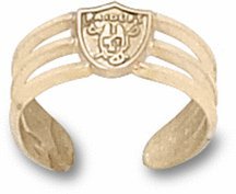 Oakland Raiders 14K Gold Logo Toe Ring