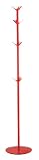 Adesso WK2066-08 Blossom Coat Rack, Red Finish with Red Hooks