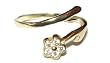 14 karat gold toe ring Flower & Petals