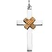 14K Yellow Gold & Sterling Silver Cross Pendant