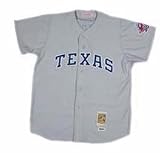 Nolan Ryan 1993 Texas Rangers #34 Authentic Road Throwback Mitchell and Ness MLB Baseball Jersey (Gray)