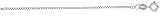 7 Sterling Silver Thin Cable Chain Bracelet, little over 1/16 (1.7 mm), NICKEL FREE