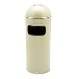 Waste Receptacle, Ash 'N Trash, 12 Gal, 16 Diameter x 39-1 2H, Sand SAF9778SA by Safco