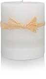 Stone Candles Pillar ( 3 in L x 3 in W ) White Tea & Ginger Root
