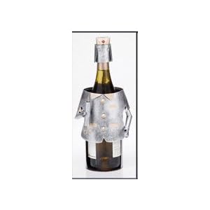 Occupational Nurse Metal Sculpture Wine Caddy Rack Bottle Holder by