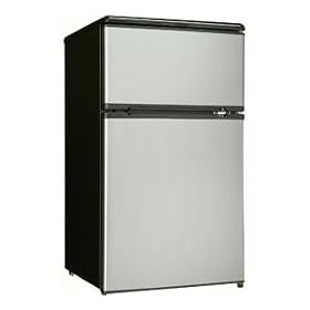 Buy Danby DCR326BSL 3.1-Cu.Ft. Dual Door Compact Fridge with Freezer, Black Stainless now!