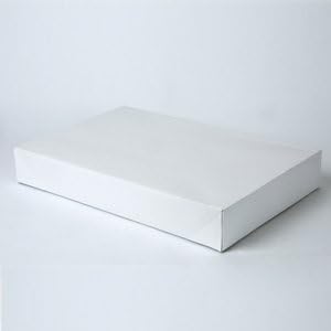 Box 17" x 11" x 2-1/2", White