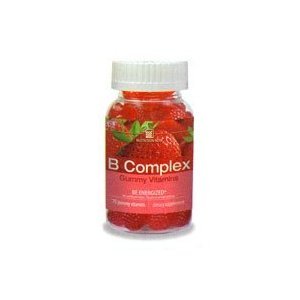21%2B7M7EqZrL Nutrition Now B Complex, Adult Gummy Vitamins, Strawberry 70 gummy vitamins