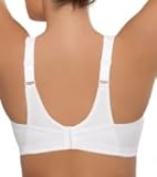 Glamorise Women's No Bounce Full Support Sport Bra,White,44DD