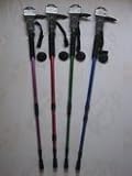 Buy Collapsible Aluminum Shock-Absorbing Hiking Pole - Super-Bright 5-LED Headlight -Purple