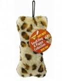 Plush Leopard Dog Toy - Skins Bone - Small - 5 in.