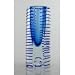 Glass Blue Sommerso Vase 100% Handblown Art H8